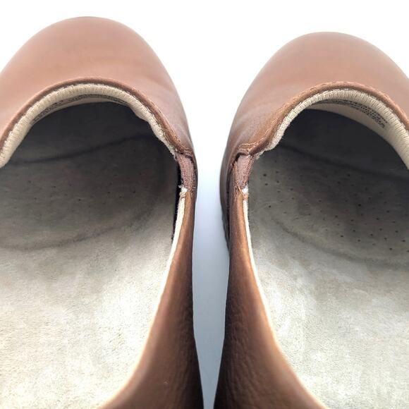 Dansko Linley Tan Burnished Calf Leather Loafers Womens EU 41 US 10-10.5 Slip On - Picture 9 of 12